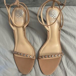 Vince Camuto studded heels with ankle strap. Size 8.5.